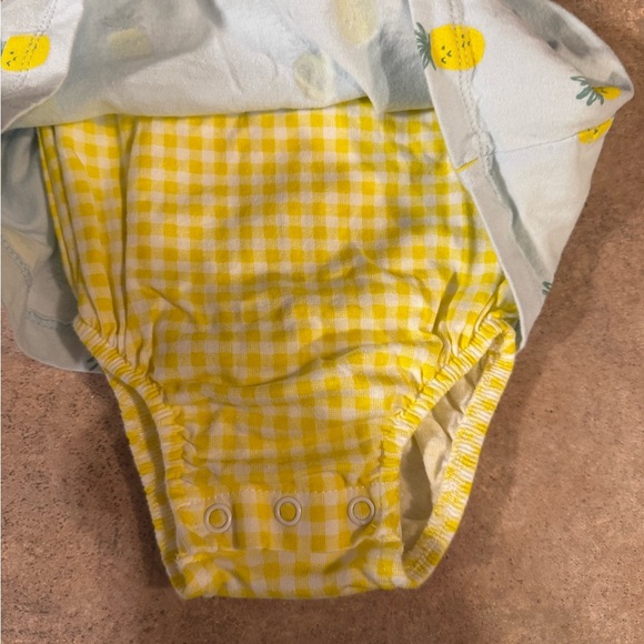 Carter's- 6M Blue Dress With Yellow Pineapple Print 🍍 - Picture 4 of 5